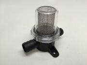 MARINE BOAT PC IN-LINE STRAINER SS LARGE MESH FILTER FOR 0.74" H